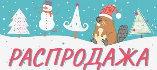 Новогодняя распродажа в супермаркете